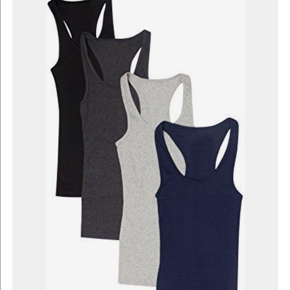 Light Gray Racerback Tank ♡ - Picture 2 of 4